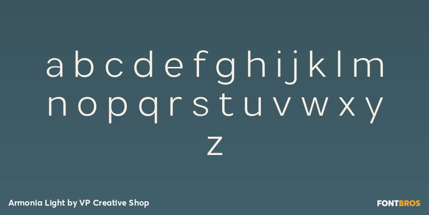 Armonia Light Font Poster #3