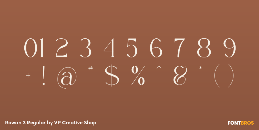 Rowan 3 Regular Font Poster #4