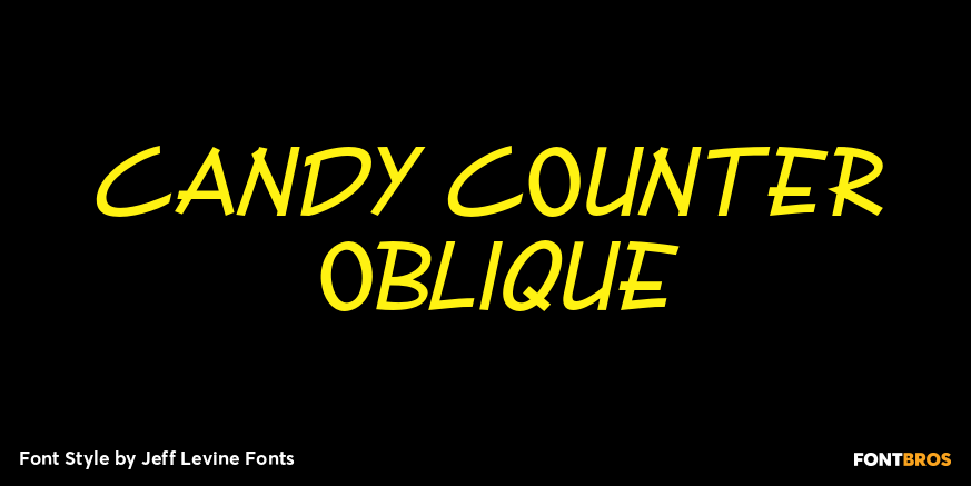 Candy Counter Oblique Poster