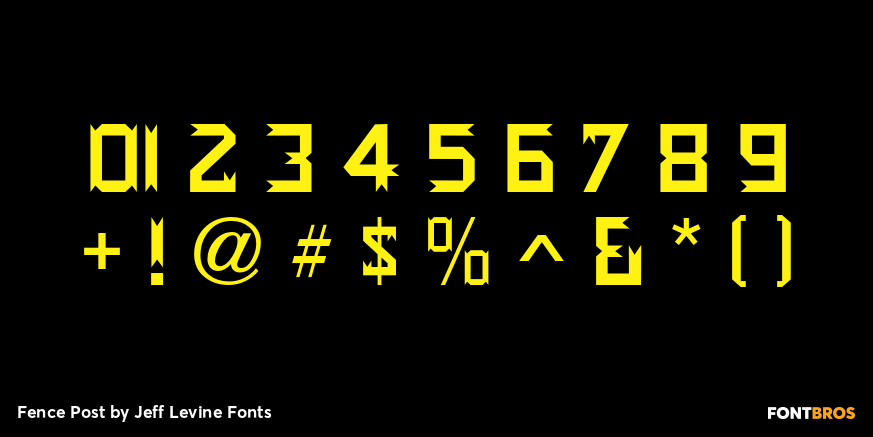 Fence Post Font Poster #4