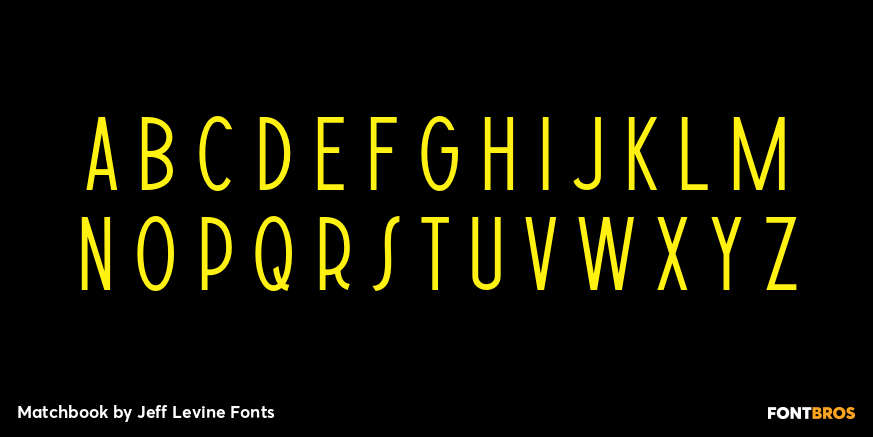 Matchbook Font Poster #3