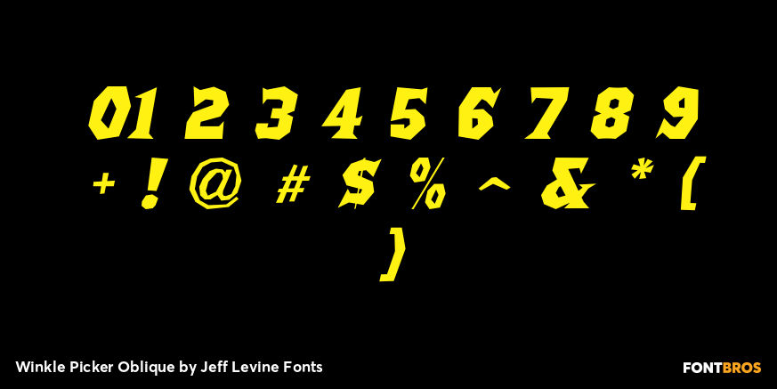 Winkle Picker Oblique Font Poster #1