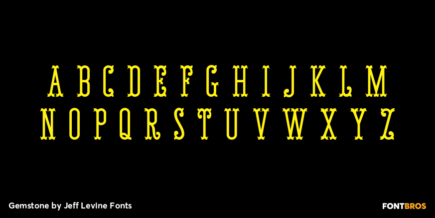 Gemstone Font Poster #2