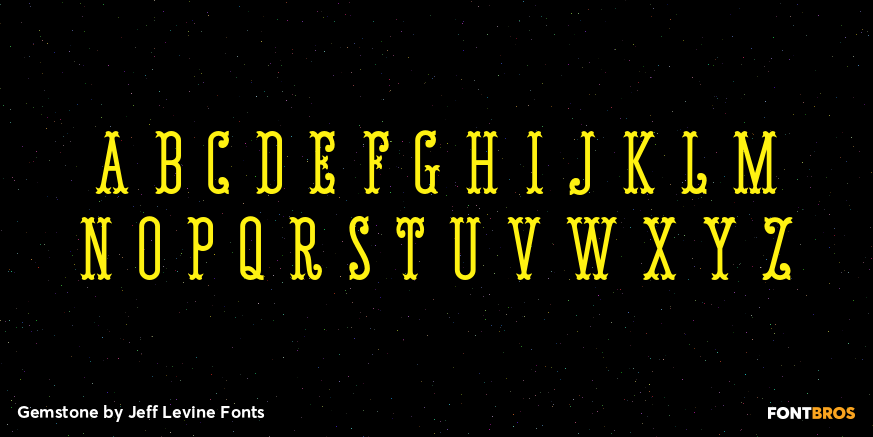 Gemstone Font Poster #3