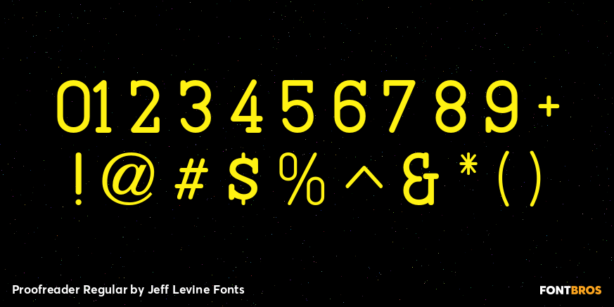 Proofreader Regular Font Poster #4