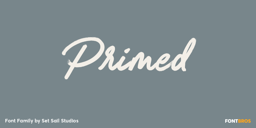 Primed Font Poster