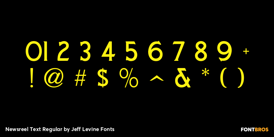 Newsreel Text Regular Font Poster #4