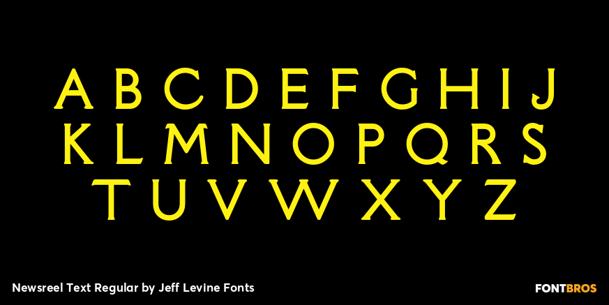 Newsreel Text Regular Font Poster #3