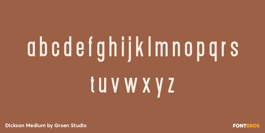 Dickson Medium Font Poster #3