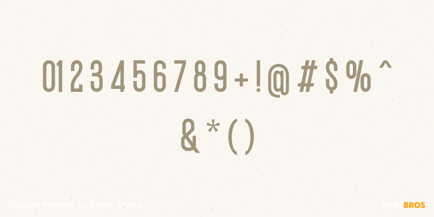 Dickson Medium Font Poster #4