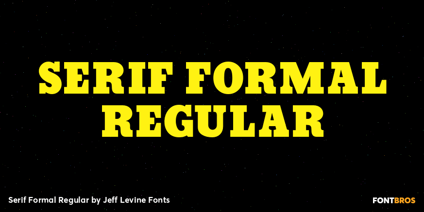 Serif Formal Regular Font Poster #1