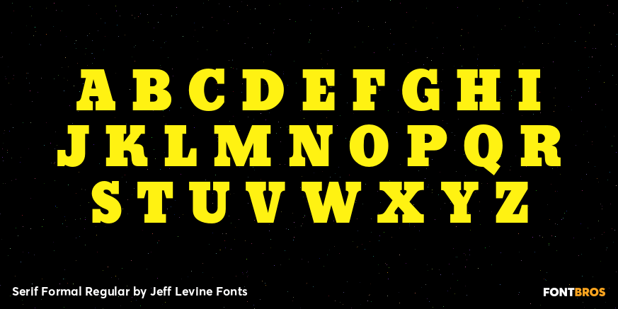 Serif Formal Regular Font Poster #3