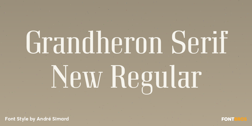 Grandheron Serif New Regular Font Poster #1