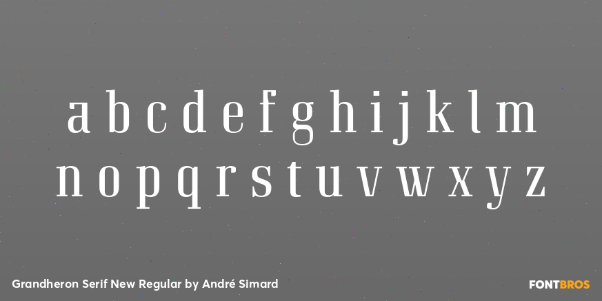 Grandheron Serif New Regular Font Poster #1