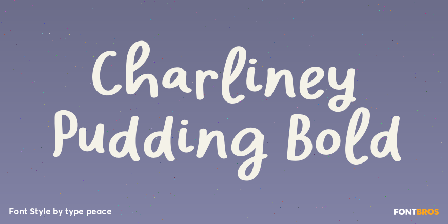 Charliney Pudding Bold Poster