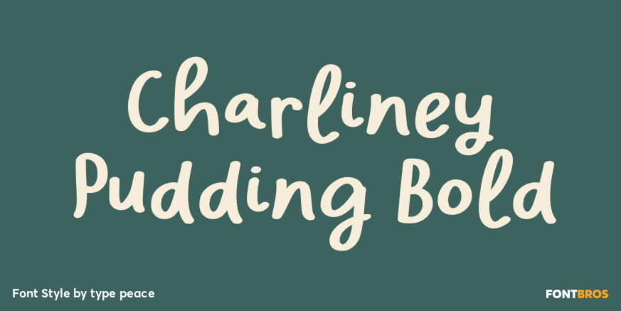 Charliney Pudding Bold Poster