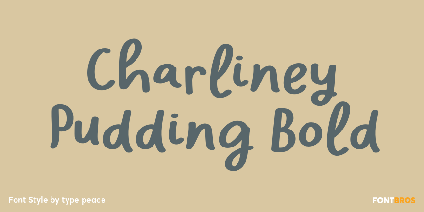 Charliney Pudding Bold Poster