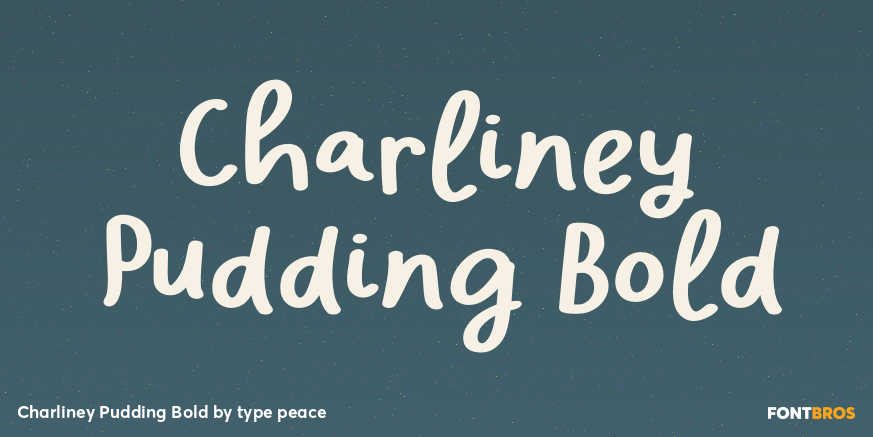 Charliney Pudding Bold Poster
