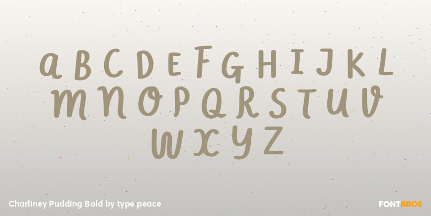 Charliney Pudding Bold Font Poster #1