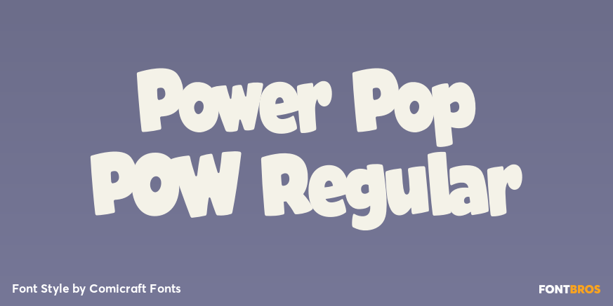 Power Pop POW Regular Poster