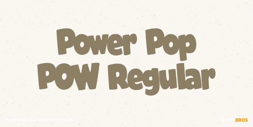 Power Pop POW Regular Poster