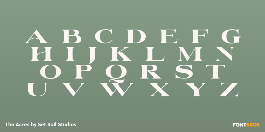 The Acres Font Poster #1