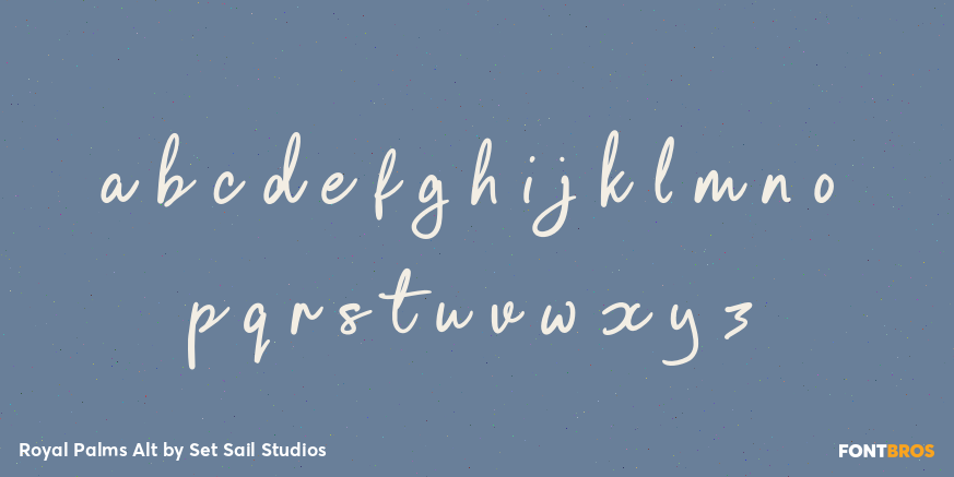 Royal Palms Alt Font Poster #1
