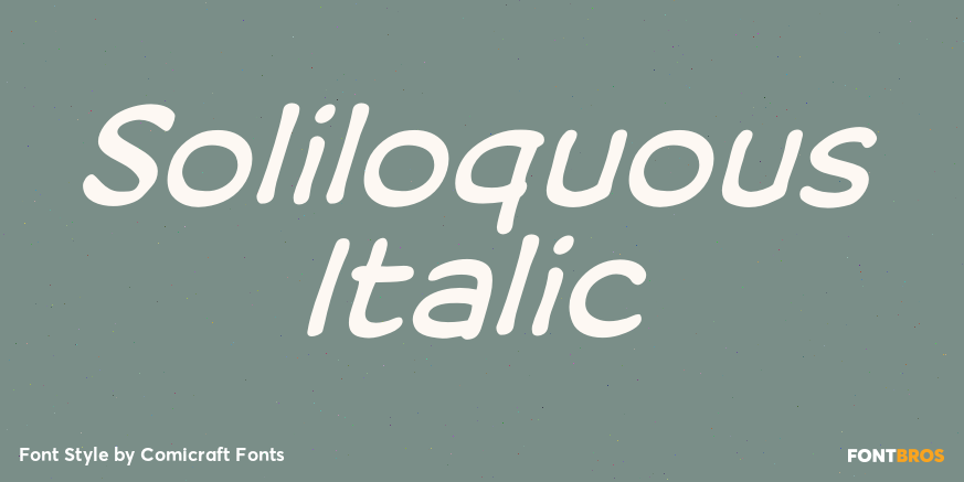 Soliloquous Italic Poster