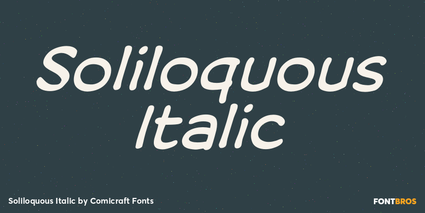 Soliloquous Italic Poster