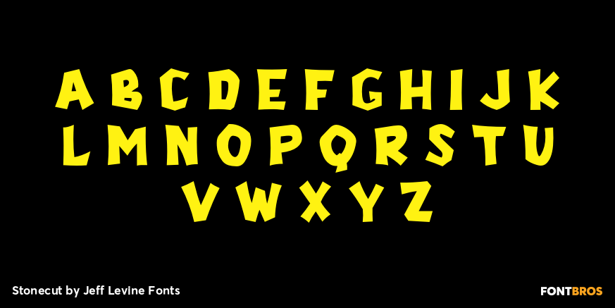 Stonecut Font Poster #2