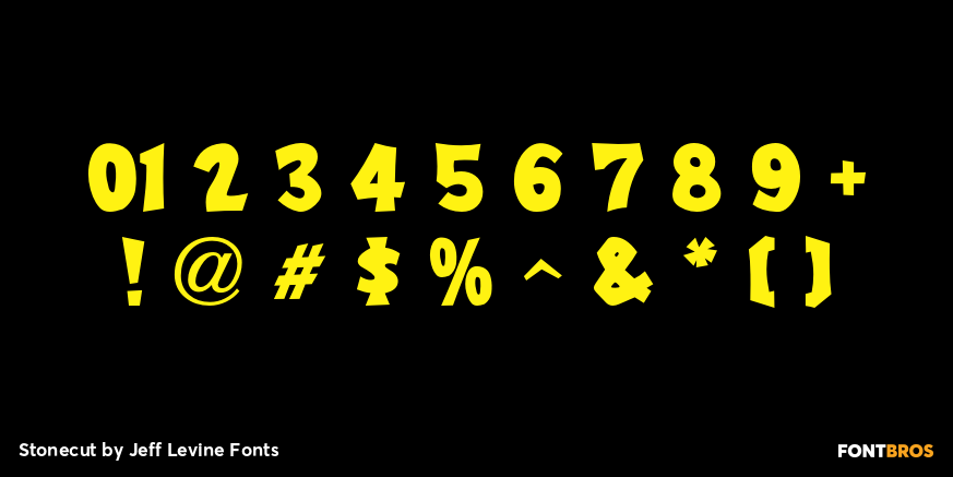 Stonecut Font Poster #4