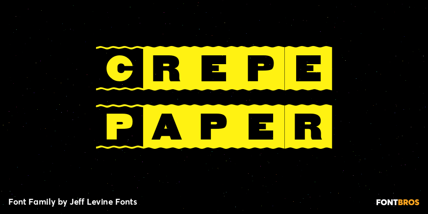 Crepe Paper Font Family Poster
