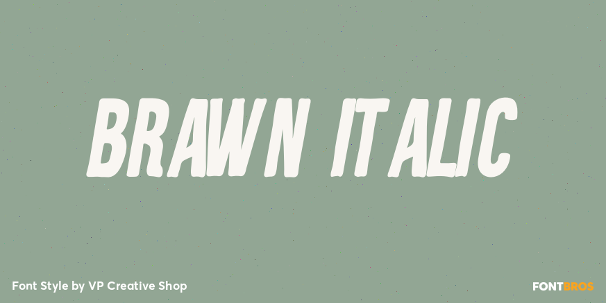 Brawn Italic Poster