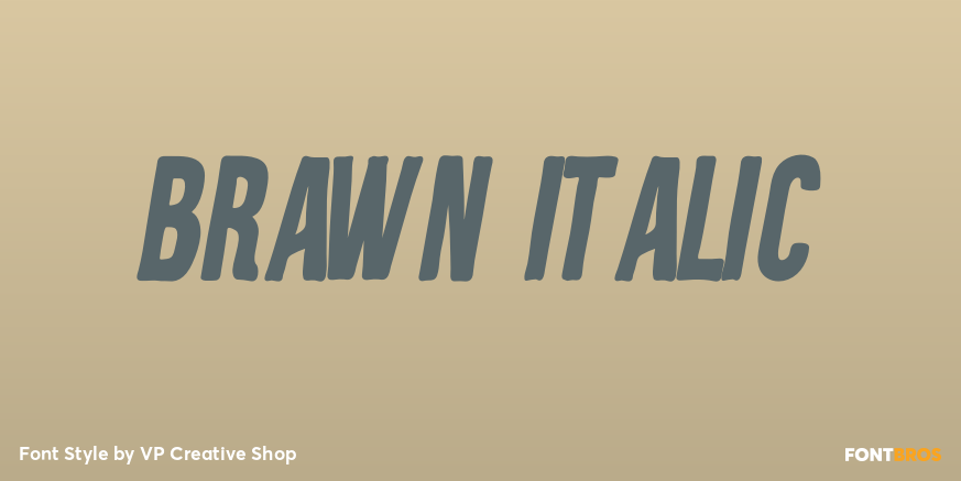 Brawn Italic Poster