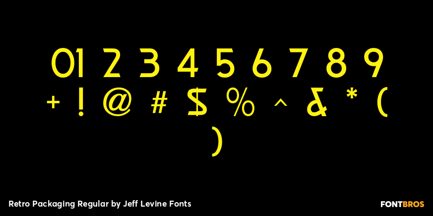 Retro Packaging Regular Font Poster #1