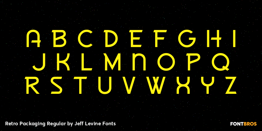 Retro Packaging Regular Font Poster #2