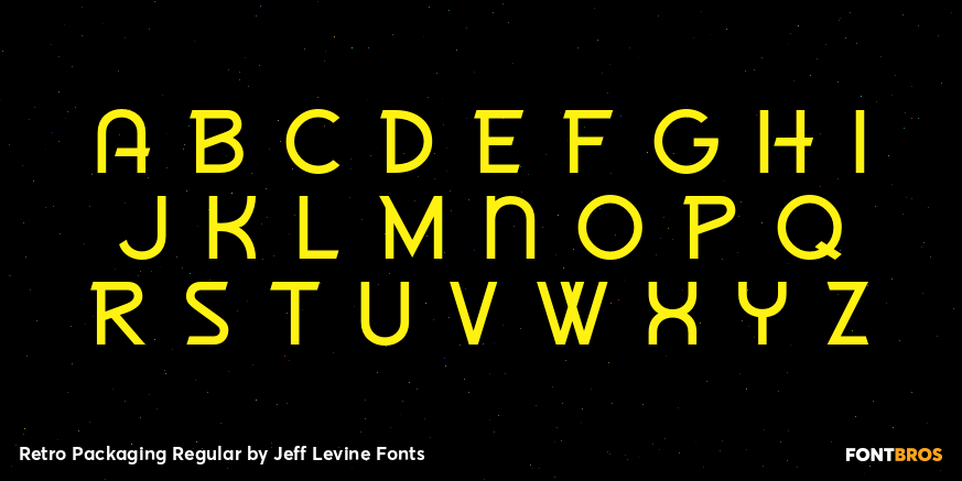 Retro Packaging Regular Font Poster #3