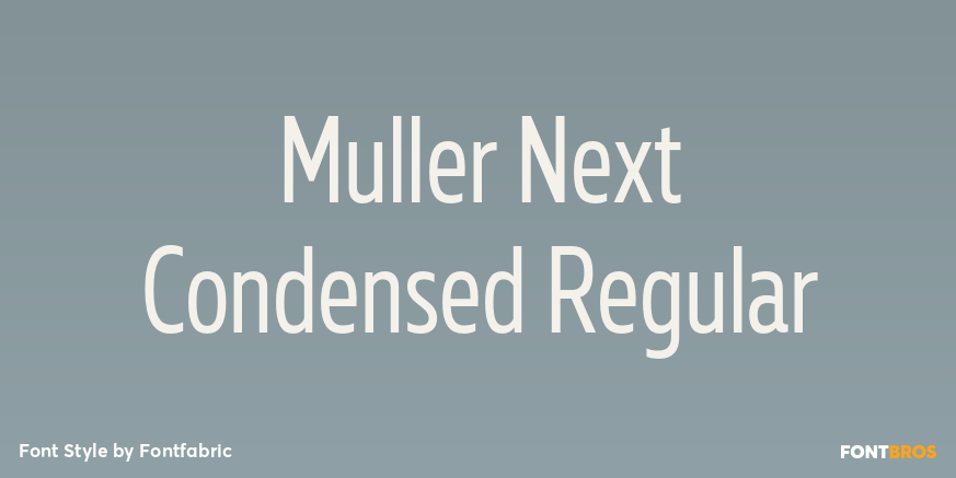 Muller Next Condensed Regular Font Poster #1