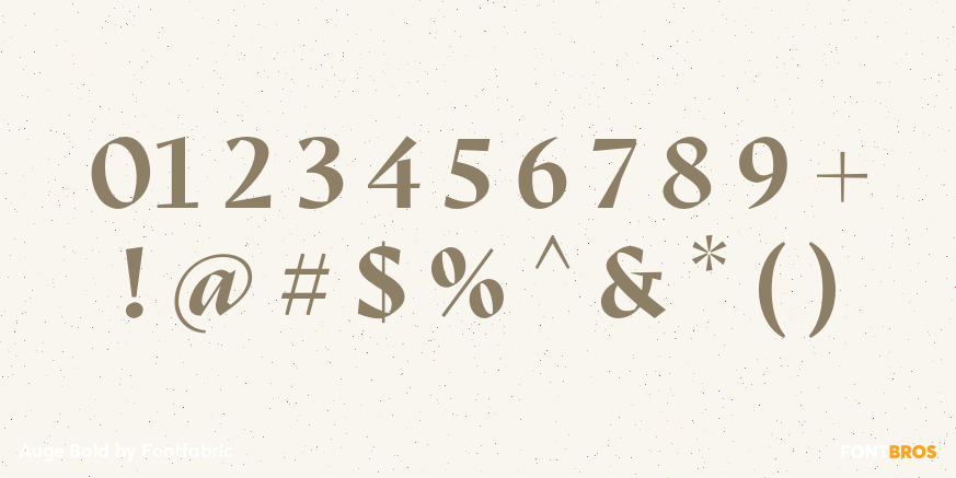 Auge Bold Font Poster #4