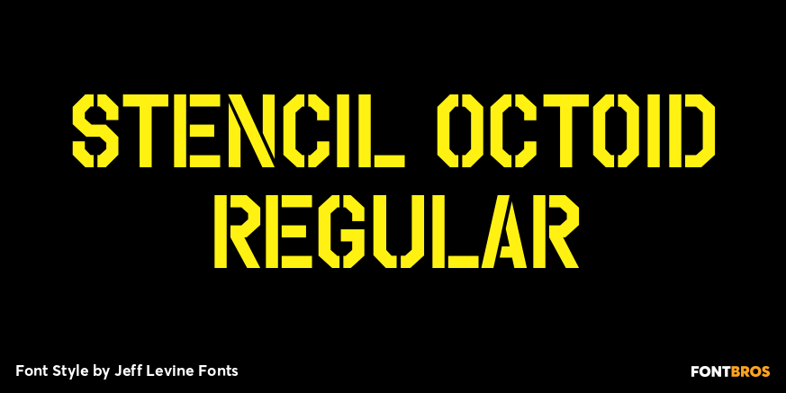 Stencil Octoid Regular Poster