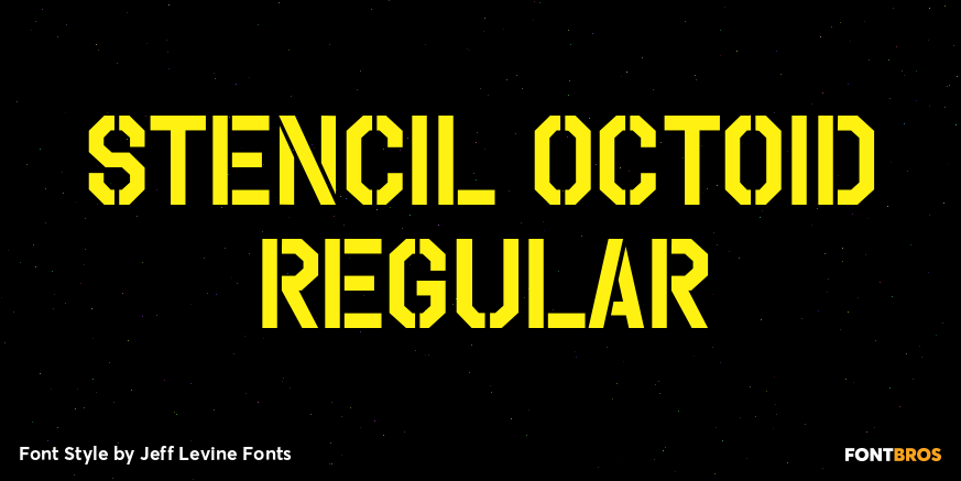 Stencil Octoid Regular Poster