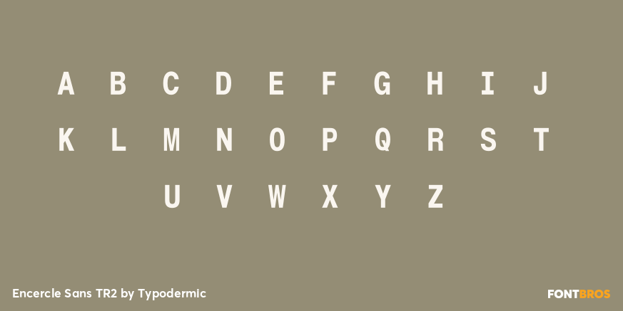 Encercle Sans TR2 Font Poster #2