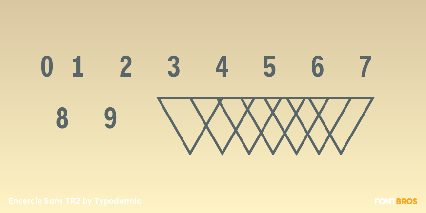 Encercle Sans TR2 Font Poster #4