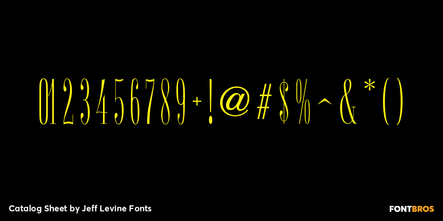 Catalog Sheet Font Poster #1