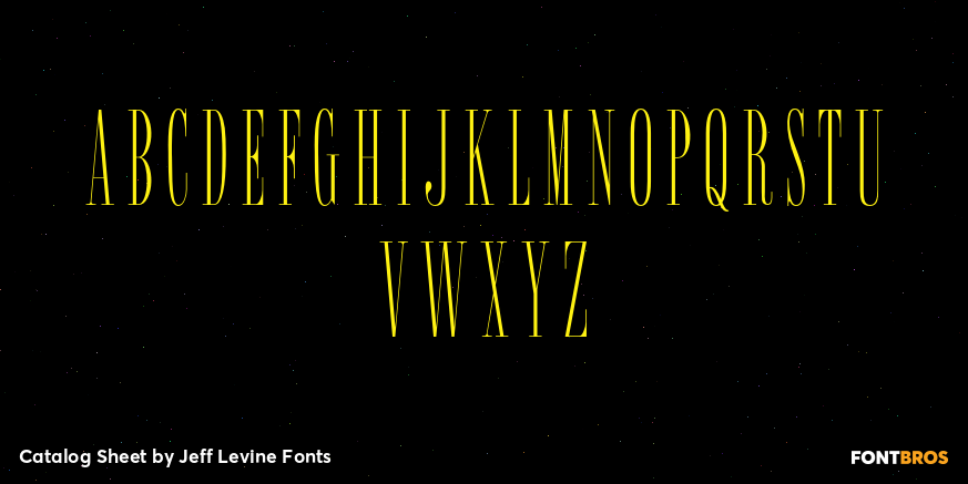 Catalog Sheet Font Poster #1