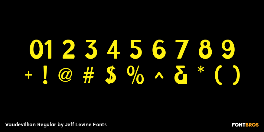 Vaudevillian Regular Font Poster #4