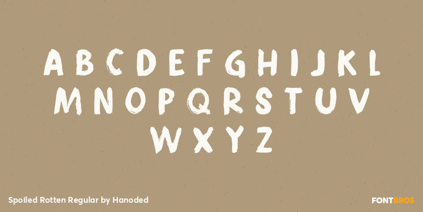 Spoiled Rotten Regular Font Poster #2