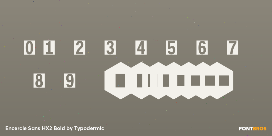 Encercle Sans HX2 Bold Font Poster #1