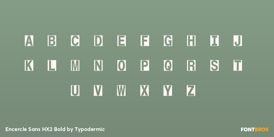 Encercle Sans HX2 Bold Font Poster #2