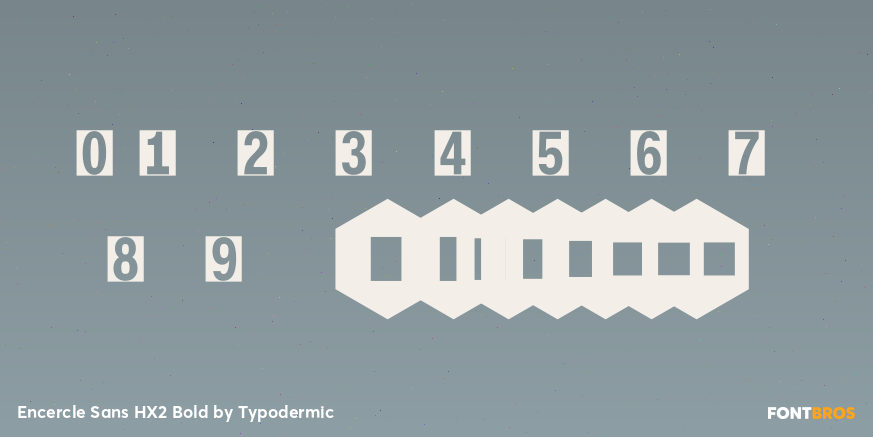 Encercle Sans HX2 Bold Font Poster #4